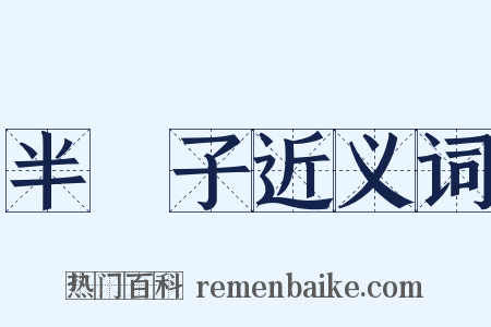 半輩子近义词是什么意思的图片